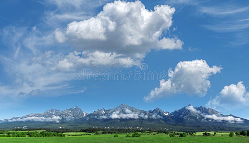 Landscape of the Slovak High Tatras.