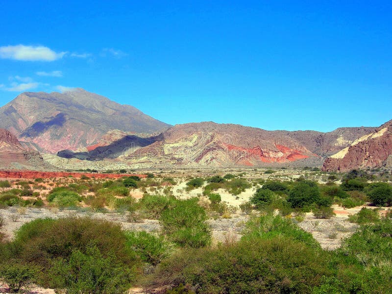 Quebrada De Cafayate, from Salta To Cafayate, Northern Argentina Stock ...