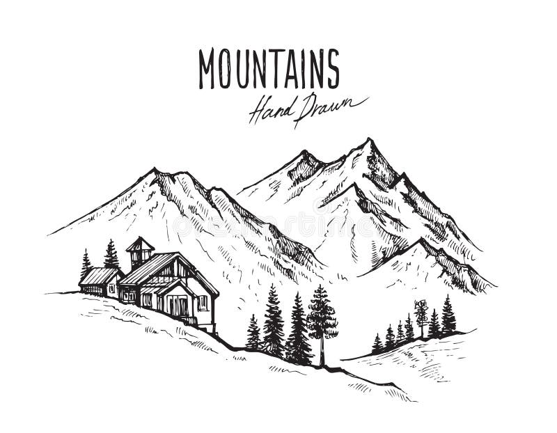 Mountain landscape vector