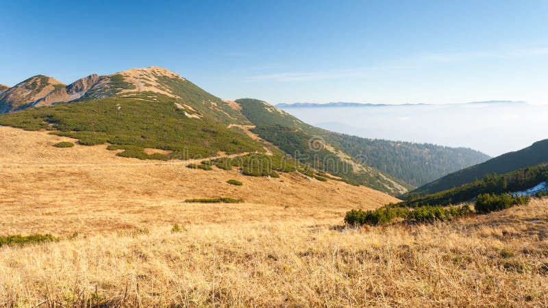 Mountain landscape in the Vratna valley.