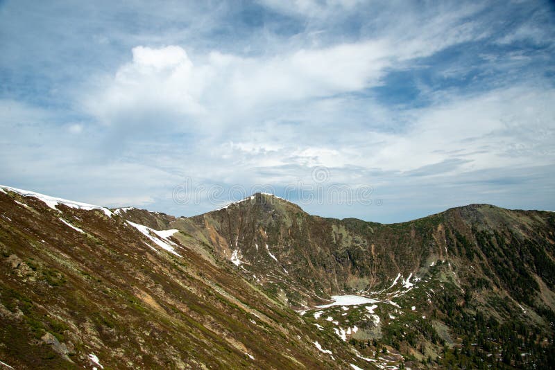 Mountain Landscapes in the Khamar-Daban Mountains Stock Image - Image ...