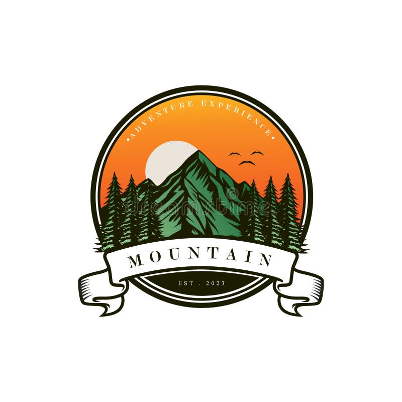 Mountain Logo, Vector Mountain Climbing, Adventure, Design for Climbing ...