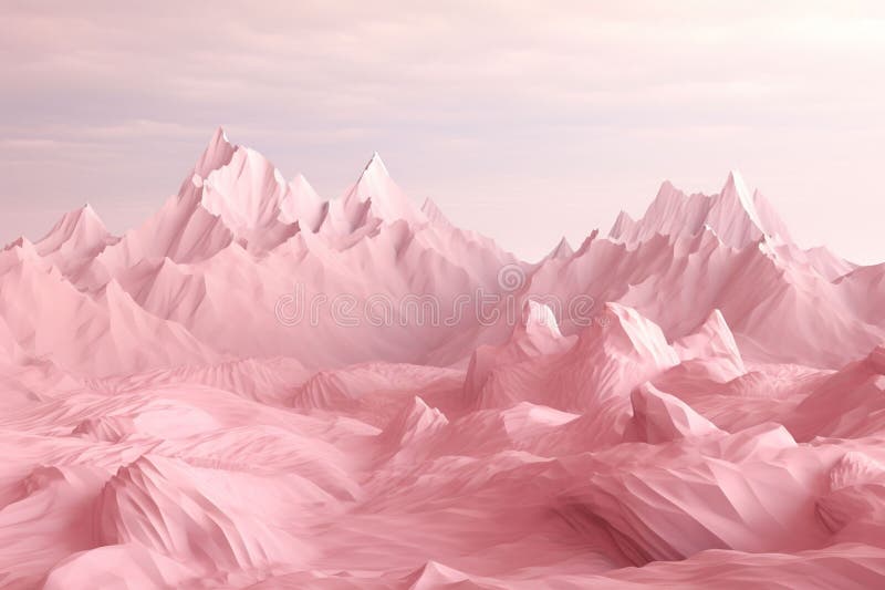 Mountain Majesty Majestic mountain range painted stock illustration