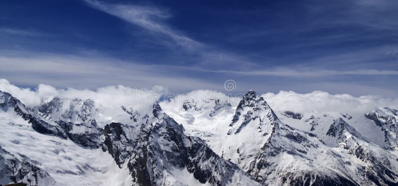 Mountain panorama royalty free stock photography