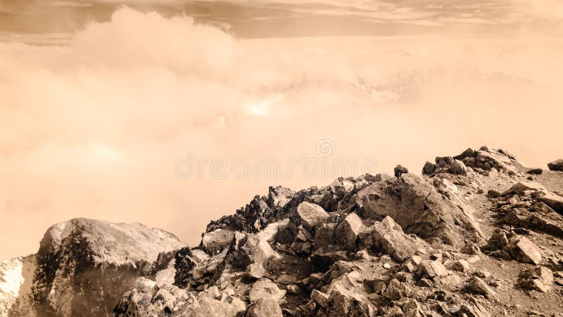 Mountain panorama view from Krivan in Slovakia