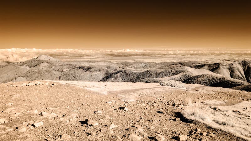 Mountain panorama view from Volovec in Slovakia