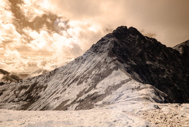 Mountain panorama view from Volovec in Slovakia