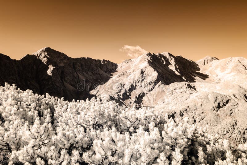 Mountain panorama view from Volovec in Slovakia