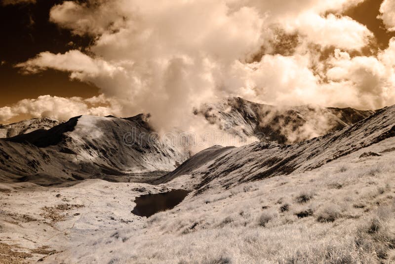 Mountain panorama view from Volovec in Slovakia