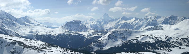 Kanadské skalnaté hory panoramatický přijato kolem sunshine village.