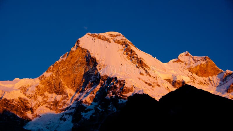Mountain peak at sunset Peru stock photo Mountain peak at sunset Peru stock photo