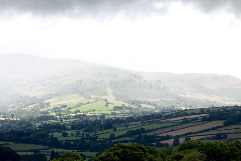 Mountain Rain in Brecon Beacons Wales UK Stock Photo Image of ranch