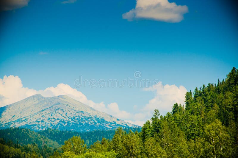 Mountain Range. Big High Hills in Green Stock Image Image of lush