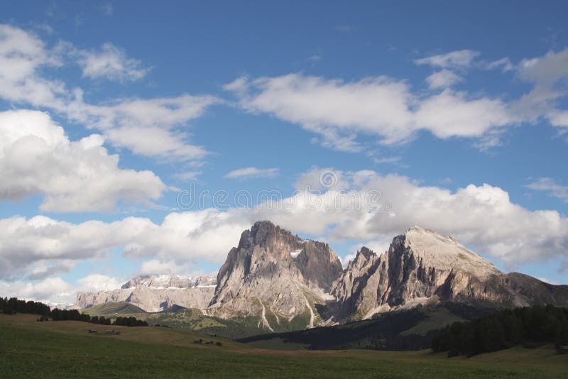 Mountain range in The Dolomites,Italy