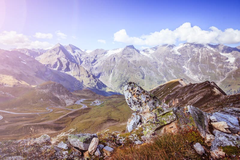 Mountain range of the GroÃŸglockner, Austria, National Park Hohe Tauern