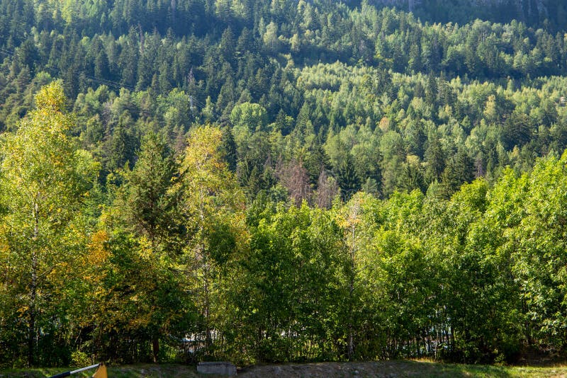 Mountain range of monte bianco italy france stock photo