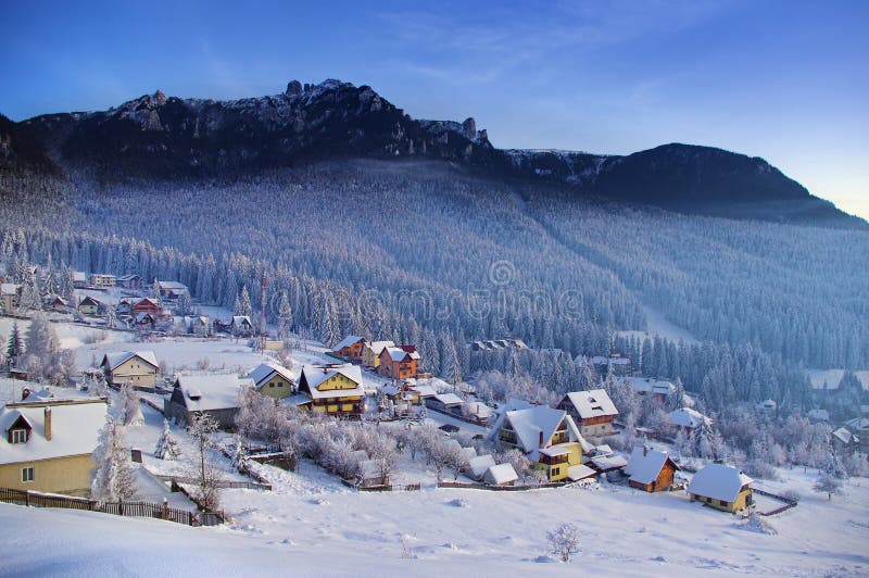 Mountain Resort in Romanian Carpathians. Stock Photo Image of