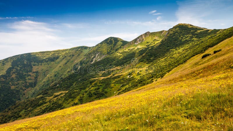 Mountain ridges in the Vratna valley.