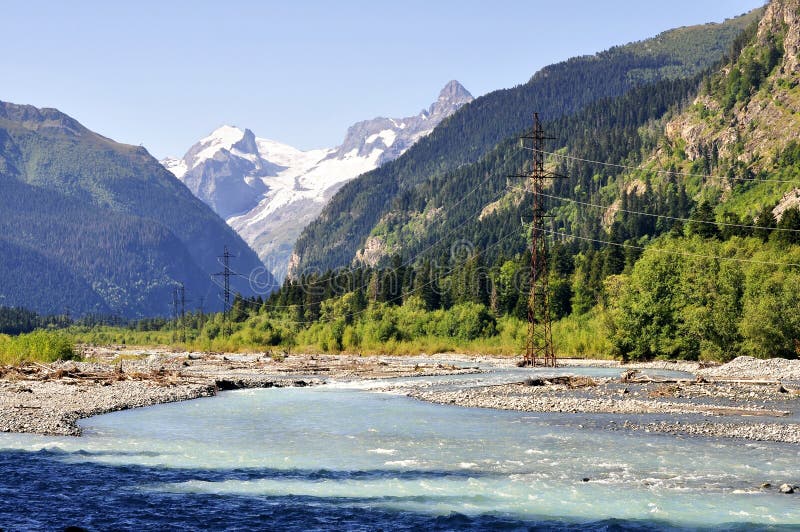Mountain river stock photo. Image of shore, nature, mountains 29487702