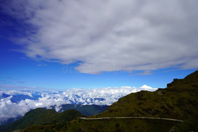 Mountain Road Bends at Silk Route Sikkim Stock Image Image of indian