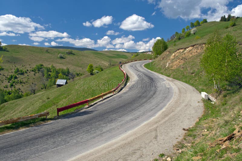 Mountain road curve