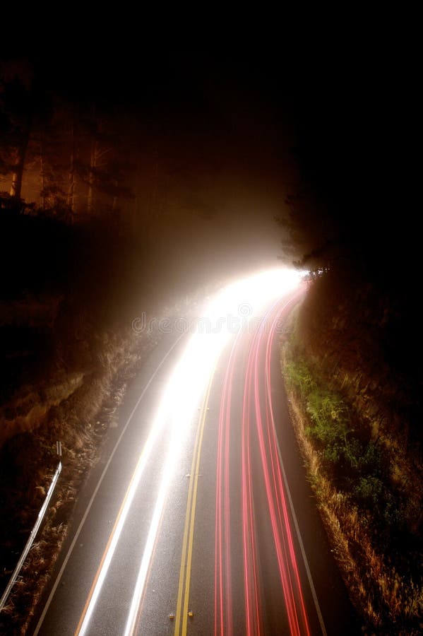 Mountain Road at night