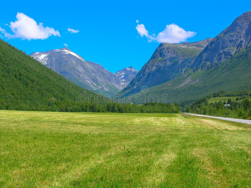 Mountain road in Norway