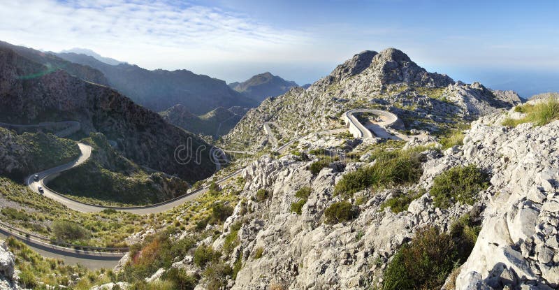 Mountain road to Sa Calobra. Mallorca, Spain