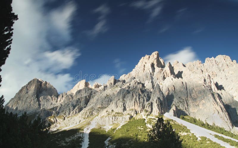 Mountain scene in The Dolomites