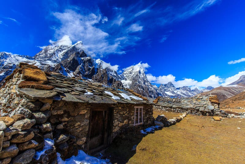 Mountain scenery in Himalaya, Nepal