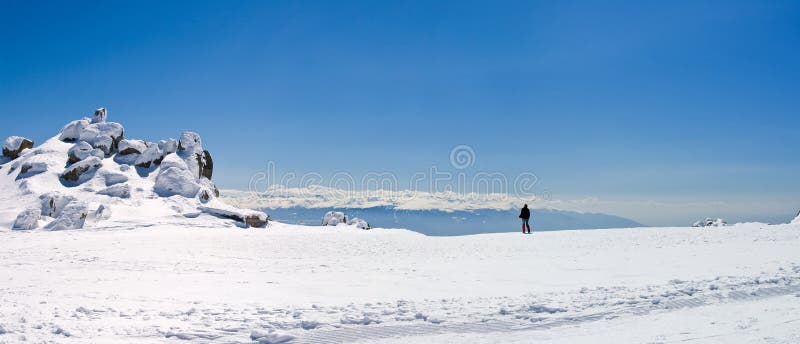 Mountain slopes panorama