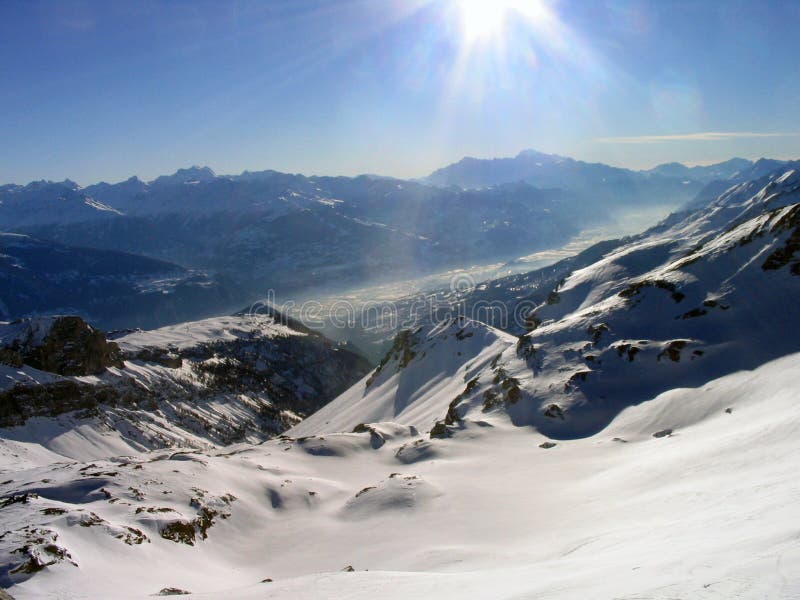 Mountain snow scenery Austria