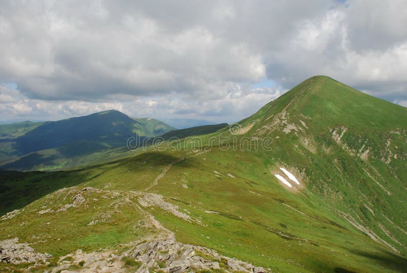 Mountain top an summer