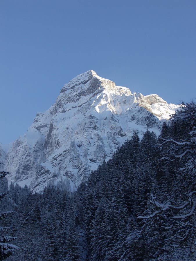 Mountain top in switzerland