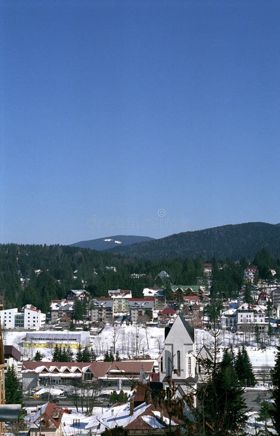 Mountain town view