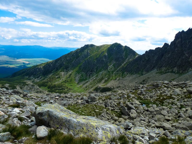 Mountain trail in High Tatras mountains, Slovakia