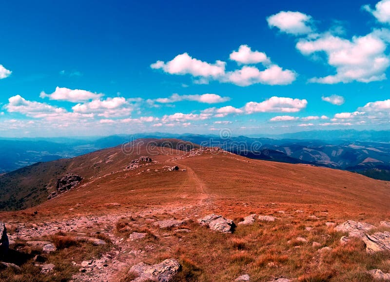 Mountain trail in the low Tatra Mountains