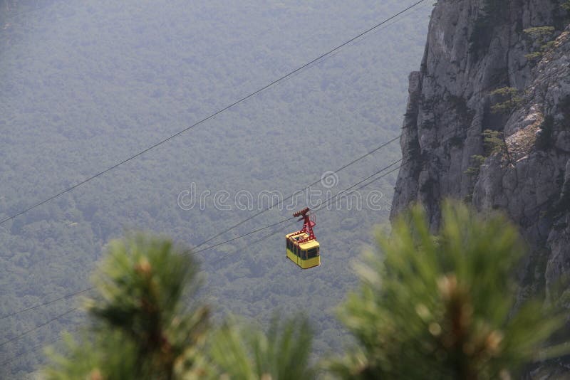Mountain trolley stock photo. Image of vehicle, troll 228592394