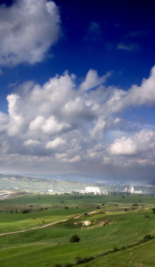 Green mountain valley an cement factory