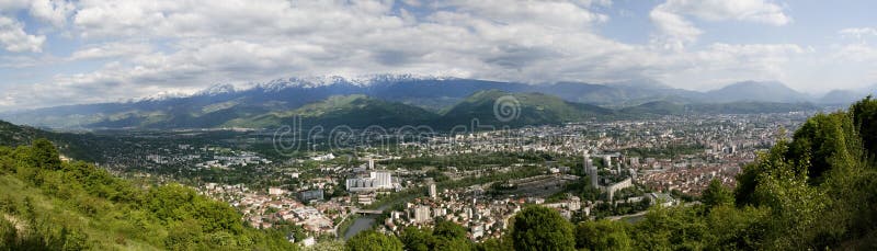 Mountain valley panorama