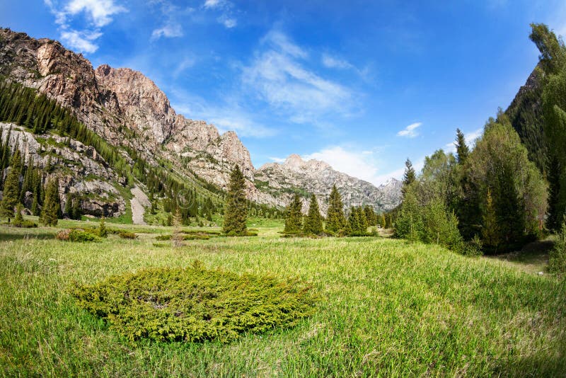 Mountain valley stock image Mountain valley stock image