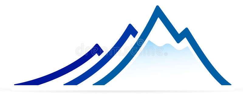 Mountain (vector) stock vector. Illustration of snow, simple - 3729551