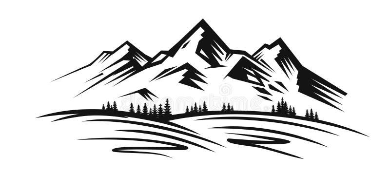 Free Free 321 Mountain Svg Outline SVG PNG EPS DXF File