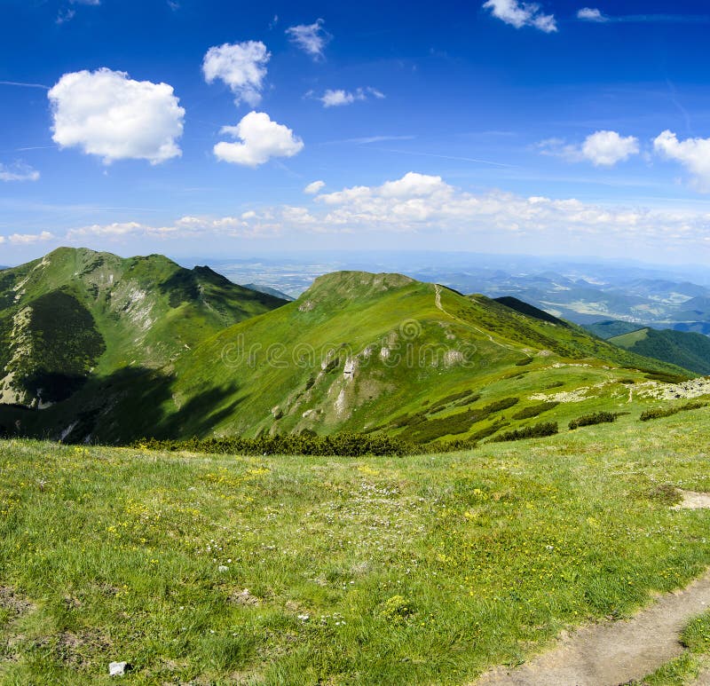 Mountain view in National park Mala Fatra