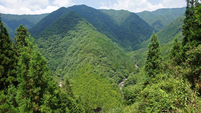 Mountain view in Wakayama, Japan royalty free stock images Mountain view in Wakayama, Japan royalty free stock images