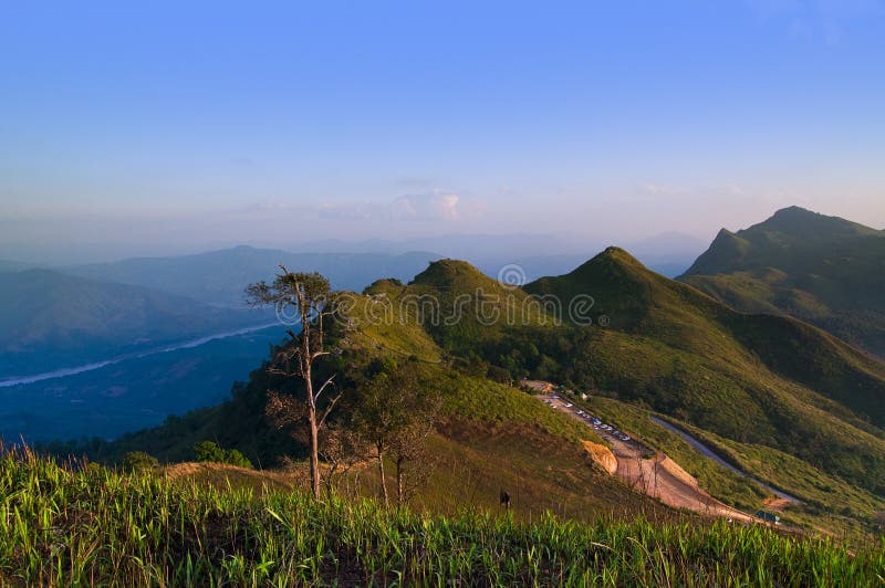 Mountain View of Way and Base Camp of Doi Pha Tang, Chiang Rai, Stock ...