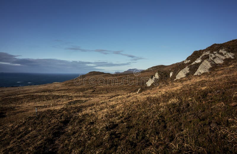 Mountain Walk on Achill Island Stock Photo Image of hill, hike 239979620
