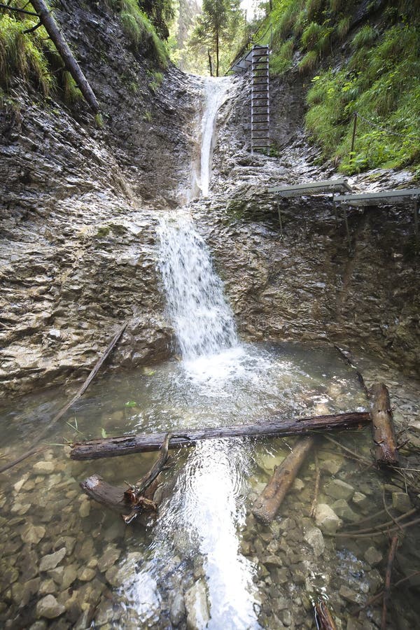 Mountain waterfall