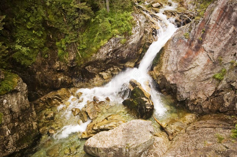 Mountain waterfall