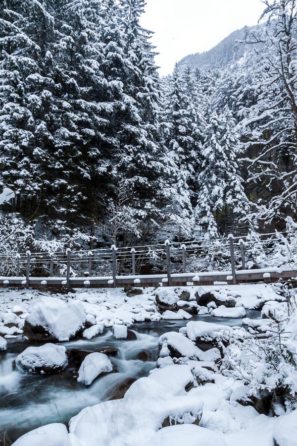 Mountain winter landscape